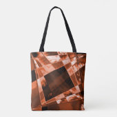 傾斜し、いくつかのサンゴの正方形と長方形 トートバッグ (裏面)