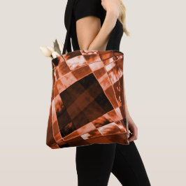 傾斜し、いくつかのサンゴの正方形と長方形 トートバッグ