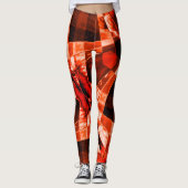 傾斜または伸びた長方形、生サンゴ レギンス (正面)