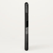 傾斜または引き伸ばされた長方形、黒い派手な灰色 Case-Mate iPhoneケース (裏面/右)