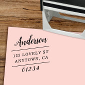 傾斜タイポグラフィ差出人住所 セルフインキングスタンプ