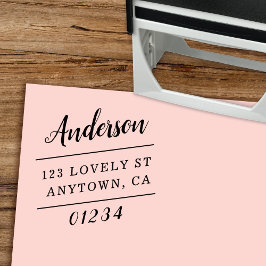 傾斜タイポグラフィ差出人住所 セルフインキングスタンプ