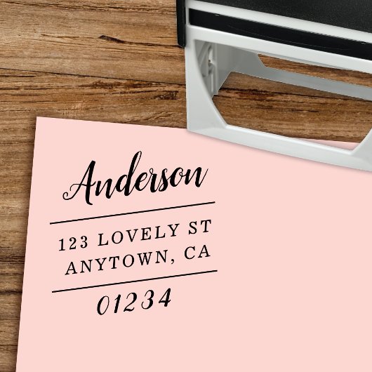 傾斜タイポグラフィ差出人住所 セルフインキングスタンプ