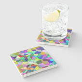 傾斜タイル大理石コースター ストーンコースター (横)