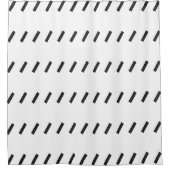 傾斜ダッシュパターン シャワーカーテン (正面)