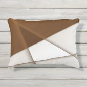 傾斜三角形と影、モダンクラシックスタイル アウトドアクッション (正面)