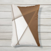 傾斜三角形と影、モダンクラシックスタイル アウトドアクッション (正面(縦))