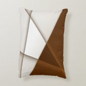 傾斜三角形と影、モダンクラシックスタイル アクセントクッション (裏面(縦))