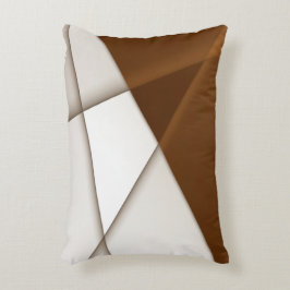 傾斜三角形と影、モダンクラシックスタイル アクセントクッション