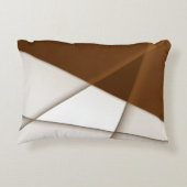 傾斜三角形と影、モダンクラシックスタイル アクセントクッション (裏面)