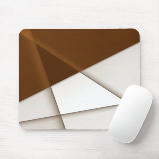 傾斜三角形と影、モダンクラシックスタイル マウスパッド (マウス)