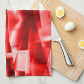 傾斜正方形のコーナー、派手な赤から白まで キッチンタオル (四つ折り)