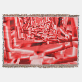 傾斜正方形のコーナー、派手な赤から白まで スローブランケット