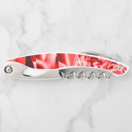 傾斜正方形のコーナー、派手な赤から白まで ソムリエナイフ