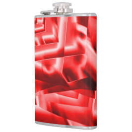 傾斜正方形のコーナー、派手な赤から白まで フラスク