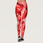 傾斜正方形のコーナー、派手な赤から白まで レギンス (裏面)