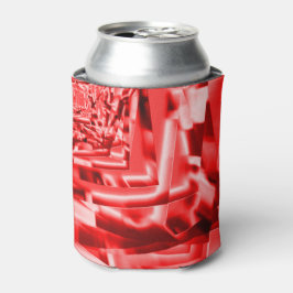 傾斜正方形のコーナー、派手な赤から白まで 缶クーラー