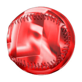 傾斜正方形のコーナー、派手な赤から白まで 野球ボール