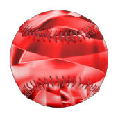 傾斜正方形のコーナー、派手な赤から白まで 野球ボール (裏面)