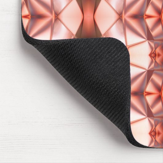 傾斜澄ん形状のサーモンにバーガン色の マウスパッド (コーナー)