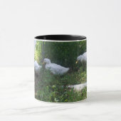 傾斜路のマグの白いアヒル マグカップ (中央)