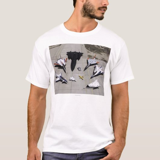 傾斜路の1997年のDrydenの研究の航空機艦隊 Tシャツ (正面)