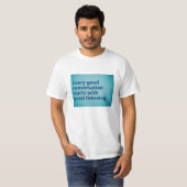 傾聴スタートTシャツ Tシャツ (正面フル)
