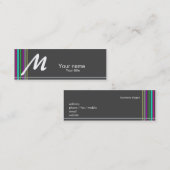 僅か色のシンプルな名刺 スキニー名刺 (正面/裏面)