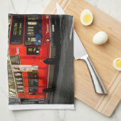 僅か色のロンドン キッチンタオル (四つ折り)