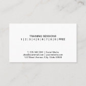 働いている人 名刺 (裏面)