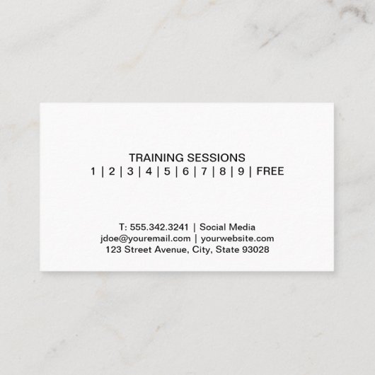 働いている人 名刺 (裏面)