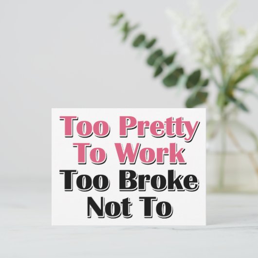 働きかわいらし過ぎて手が抜けない ポストカード (スタンド正面)