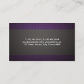 働き始めた男の女性 | フィットネス 名刺 (裏面)