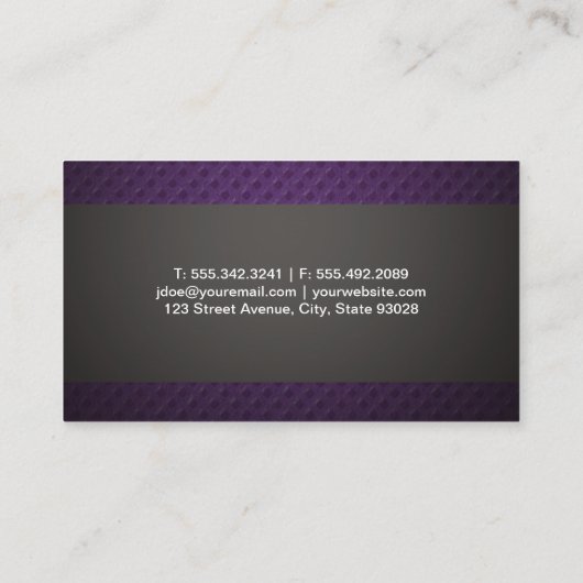 働き始めた男の女性 | フィットネス 名刺 (裏面)