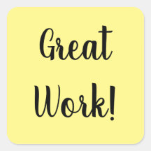 働き素晴らしステッカー