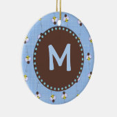 働き者のカスタムなモノグラムのオーナメント セラミックオーナメント (右)
