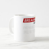 働き者の勤続記念日の感謝の気持ちはここに働いた コーヒーマグカップ (正面左)