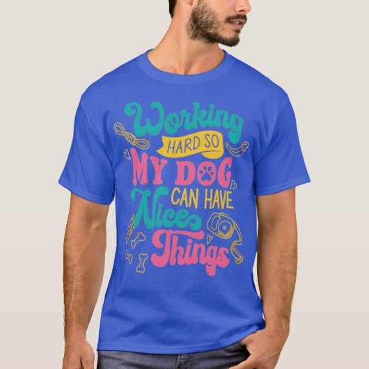 働き者の犬 Tシャツ (正面)