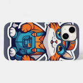 働き者の猫労働者 Case-Mate iPhoneケース (裏面 (横))