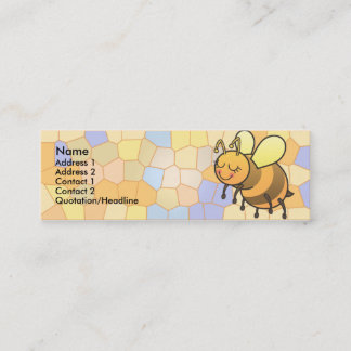 働き者は細いプロフィールカードをからかいます スキニー名刺