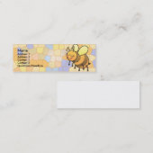 働き者は細いプロフィールカードをからかいます スキニー名刺 (正面/裏面)