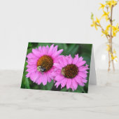 働き者 カード (黄色い花)