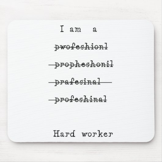 働き者 マウスパッド (正面)