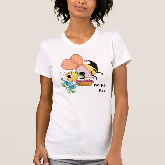 働き蜂Whimsy Honey Bee Yourself Art Tシャツ (正面)