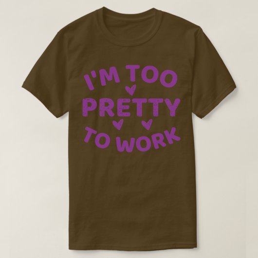 働き過かわいらしぎだ Tシャツ (デザイン正面)