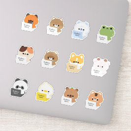 働き過ぎた動物 シール