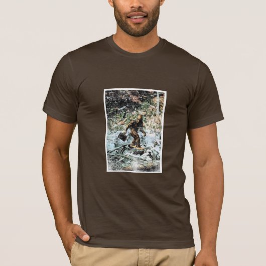 働くことを行く大きい足 Tシャツ (正面)