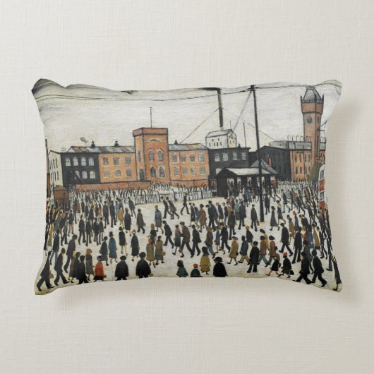 働くことを行くLowryのクッション アクセントクッション (正面)