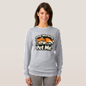 働くのやめて、撫でて – 怠けキーボード猫 Tシャツ (正面フル)