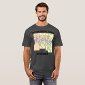 働くアリの内部解剖学 生物学 昆虫学 Tシャツ (正面フル)